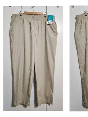 Landau 3XL Unisex Medical Scrub Pants Eased Fit 8327 Tan Sand Elastic Waist NWT